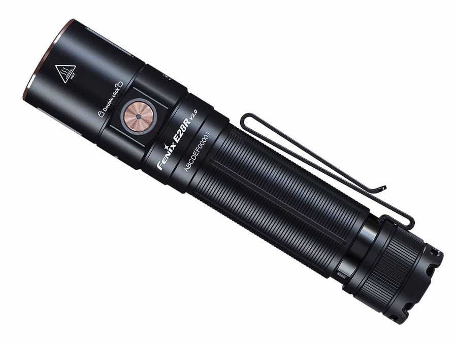 FENIX E28R V2.0 Torcia LED Ricaricabile 1700 Lumen, 273 metri, IP68, 5 Modalità, Tappo Magnetico e Clip Bidirezionale