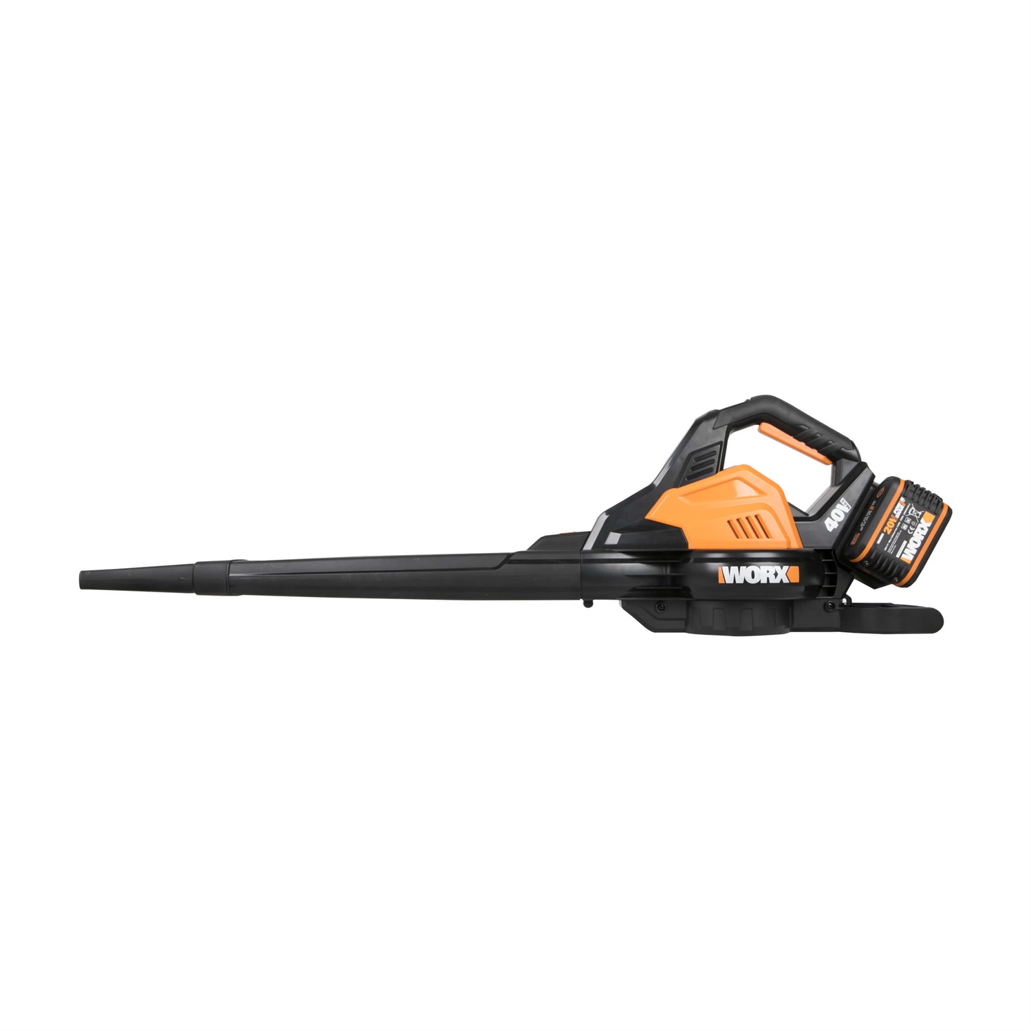 WORX WG583E.9 Soffiatore/Aspiratore/ Trituratore 40V - 335 km/h, 575 m³/h, Motore Brushless, Sacco da 35 litri