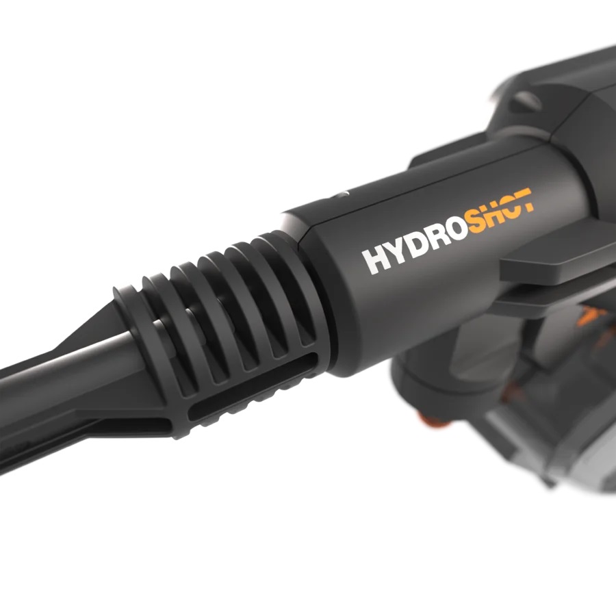 WORX WG633E Hydroshot Idropulitrice a Batteria 20V, 4Ah, 56 bar, 220 l/h, Portatile con PowerShare per Pulizia Terrazze e Lavaggio Auto