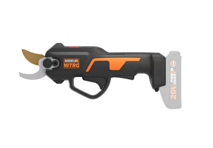 Worx Nitro WG330E.9 - Forbice elettrica da potatura 20V, peso 700g, senza batteria e caricabatterie
