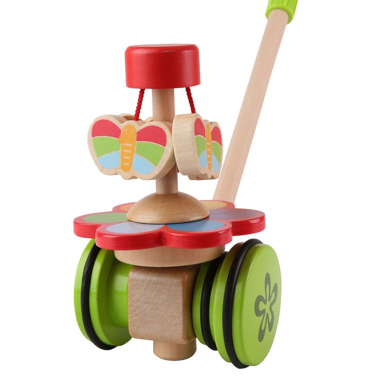 Hape E0341 - Giocattolo Trainabile Spingi Farfalle Ballerine in Legno per Bambini dai 12 Mesi