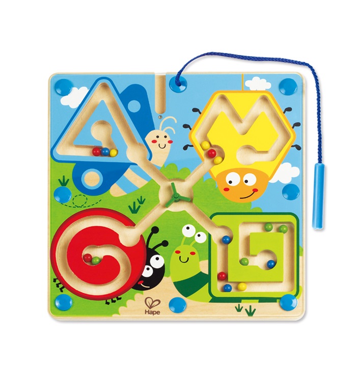 Hape E1709 - Labirinto Magnetico Insetti e Animali, Multicolore, Età 2-4 anni