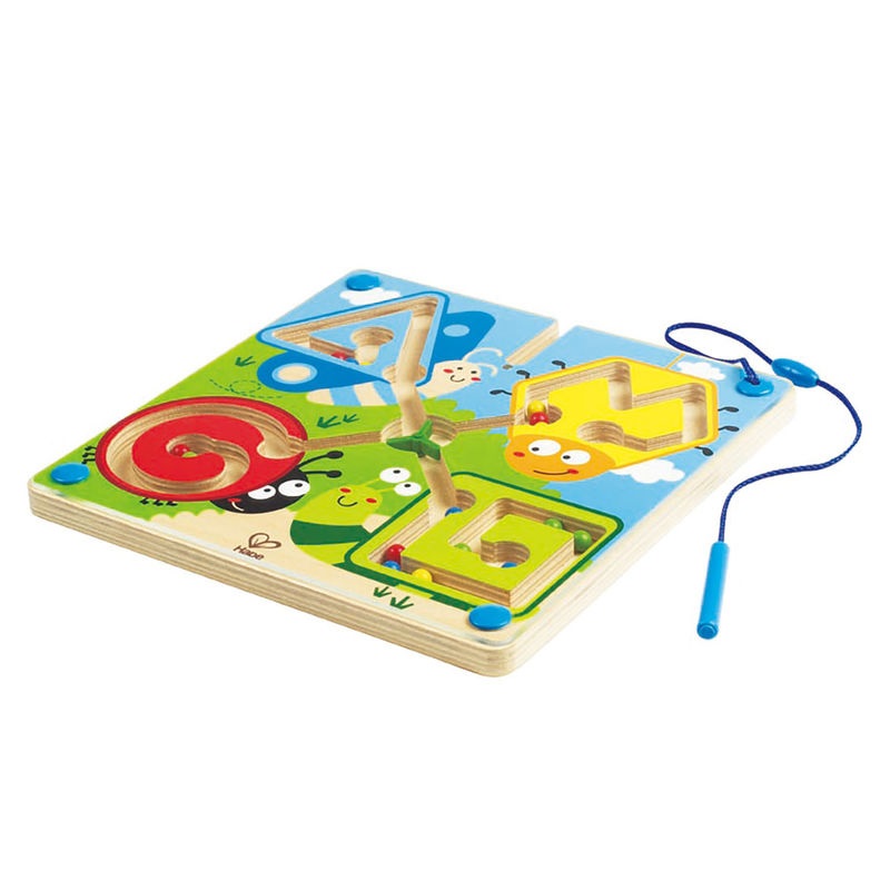 Hape E1709 - Labirinto Magnetico Insetti e Animali, Multicolore, Età 2-4 anni