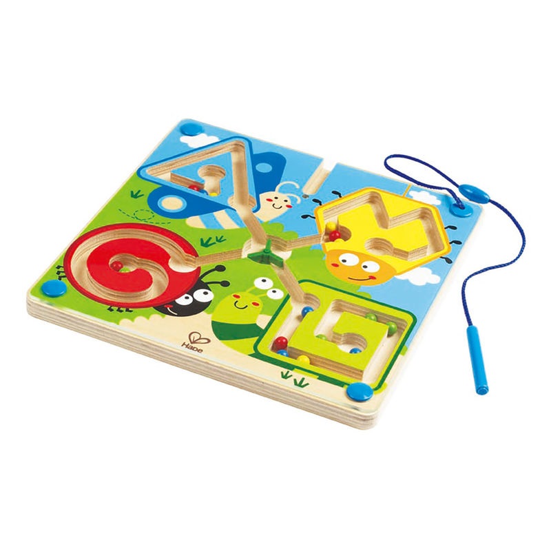Hape E1709 - Labirinto Magnetico Insetti e Animali, Multicolore, Età 2-4 anni