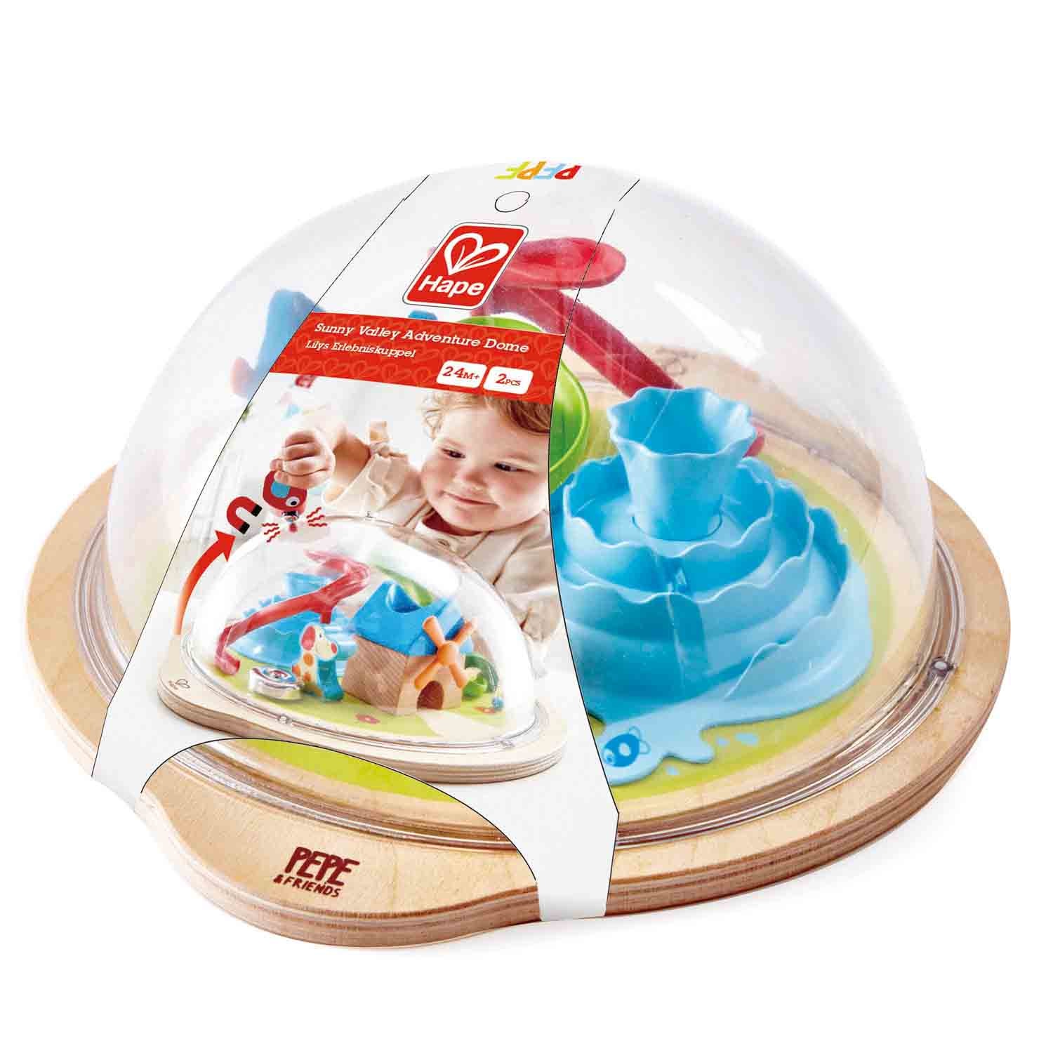 Hape Cupola dell'Avventura della Valle del Sole E0458 - Giocattolo per lo Sviluppo delle Abilità Motorie con Palline Magnetiche