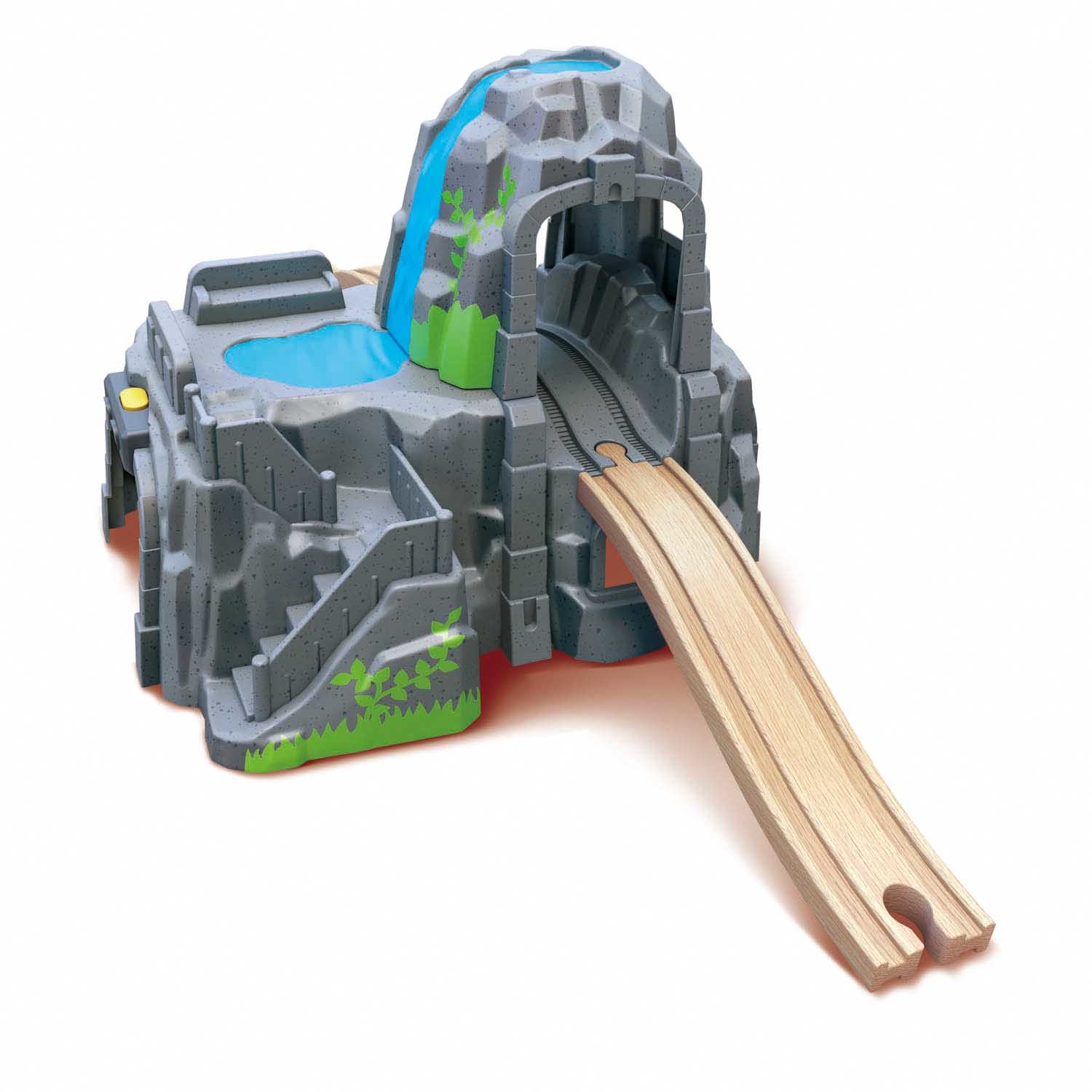 Hape E3739 Set Montagna con Galleria, Luci e Suoni - Espansione Ferroviaria per Bambini dai 3 Anni