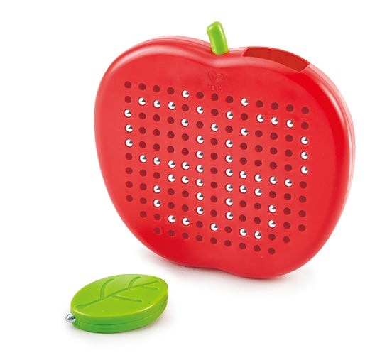 Hape Gioco Magnetico a Forma di Mela - Creatività e Divertimento con Penna Magnetica e Palline Metalliche