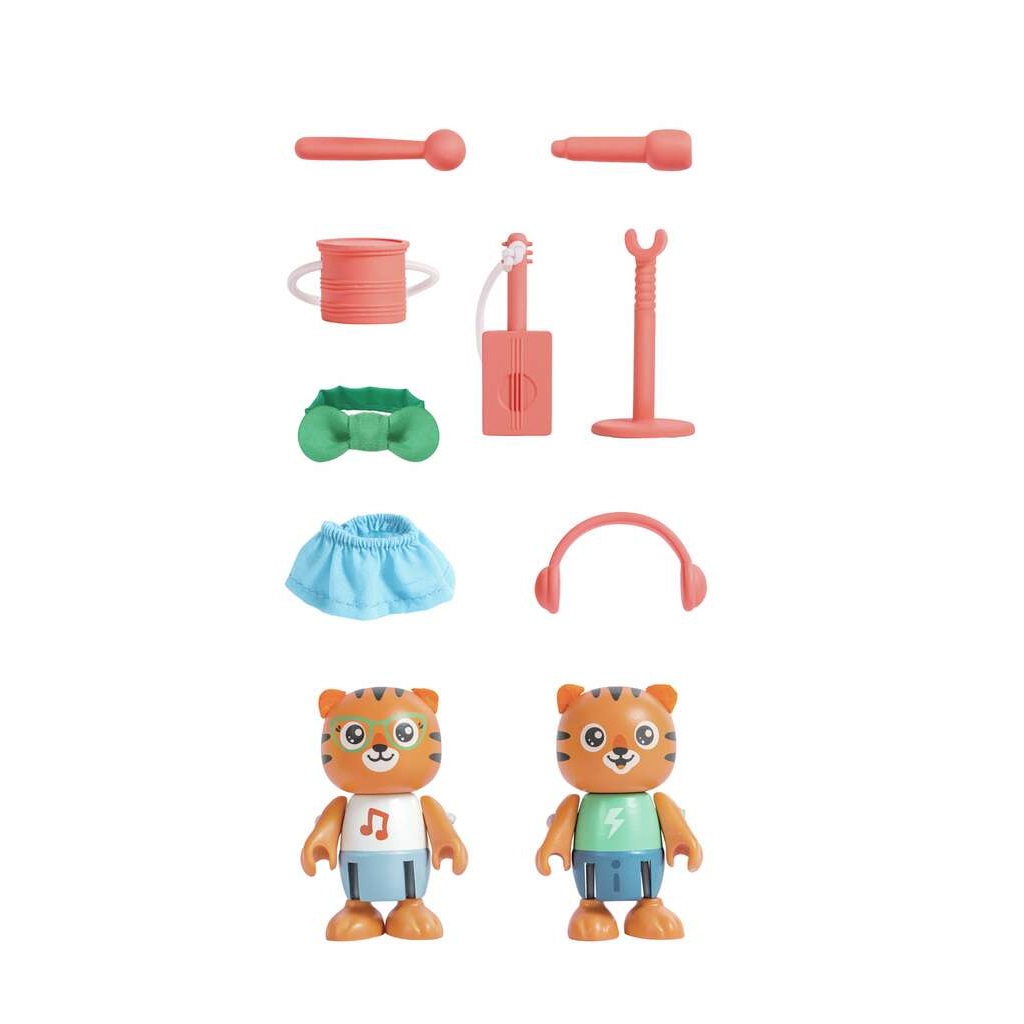Hape Milo & Melody - Set di Figurine Ecologiche per Gioco di Ruolo dai 3 Anni