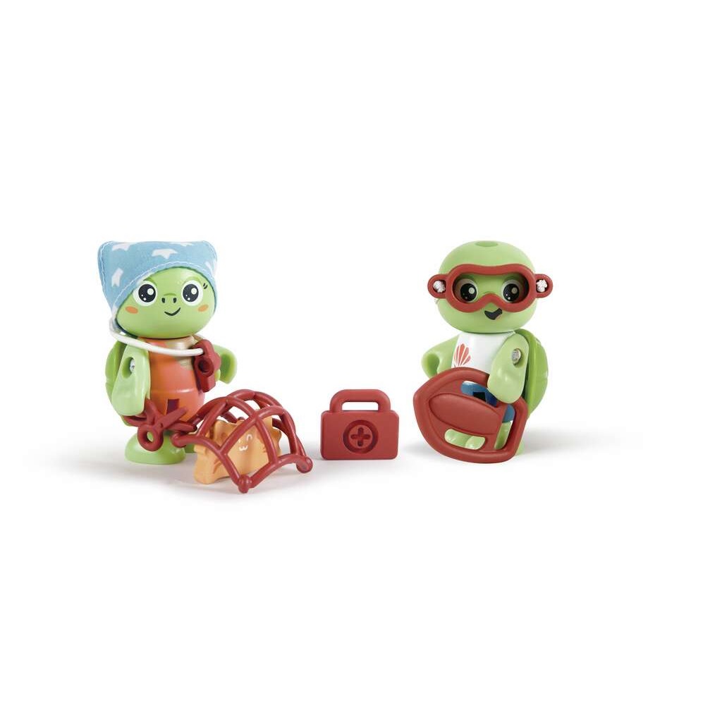 Hape Green Planet Explorers Kayl & Wai - Set di Figurine per Gioco di Ruolo per Bambini dai 3 Anni
