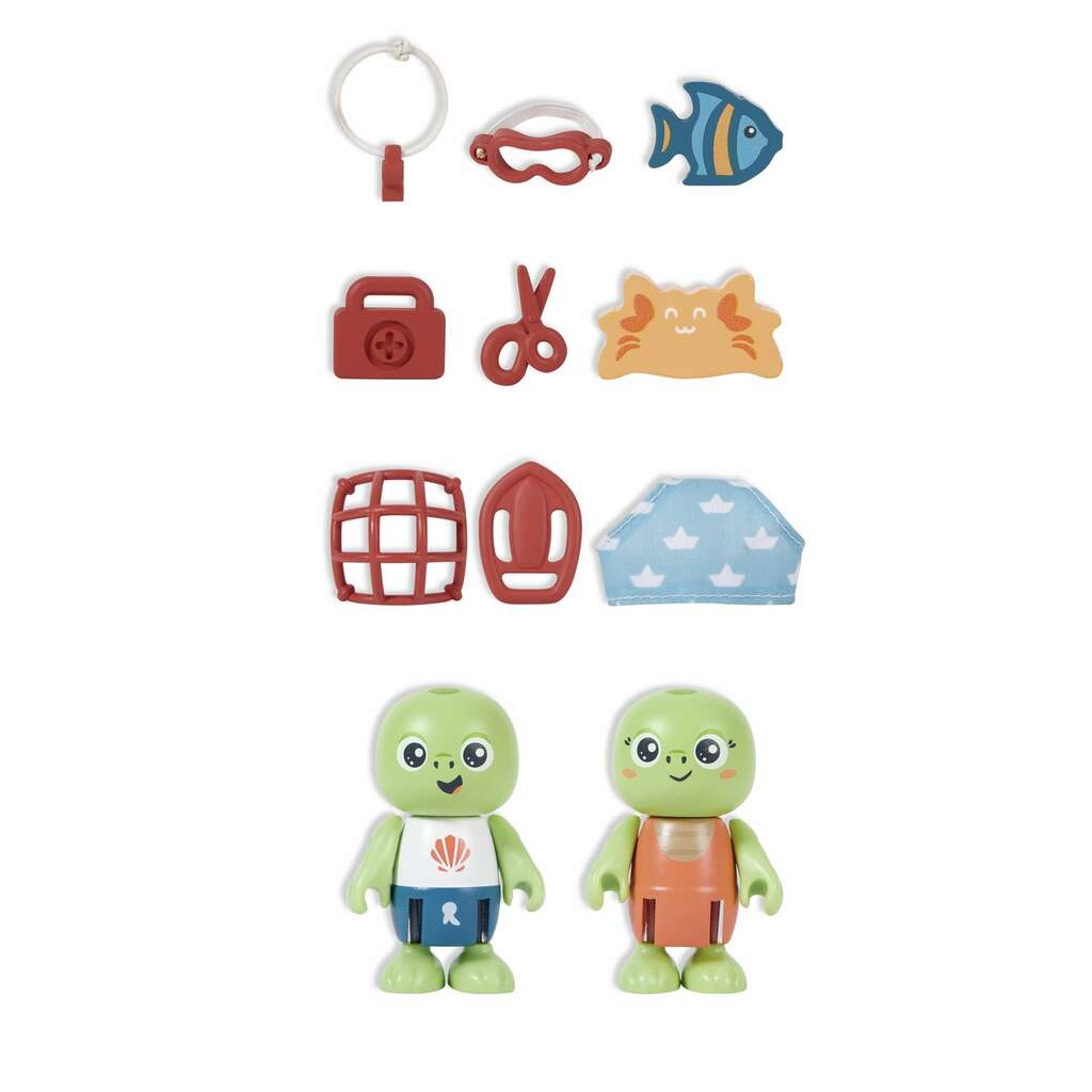 Hape Green Planet Explorers Kayl & Wai - Set di Figurine per Gioco di Ruolo per Bambini dai 3 Anni