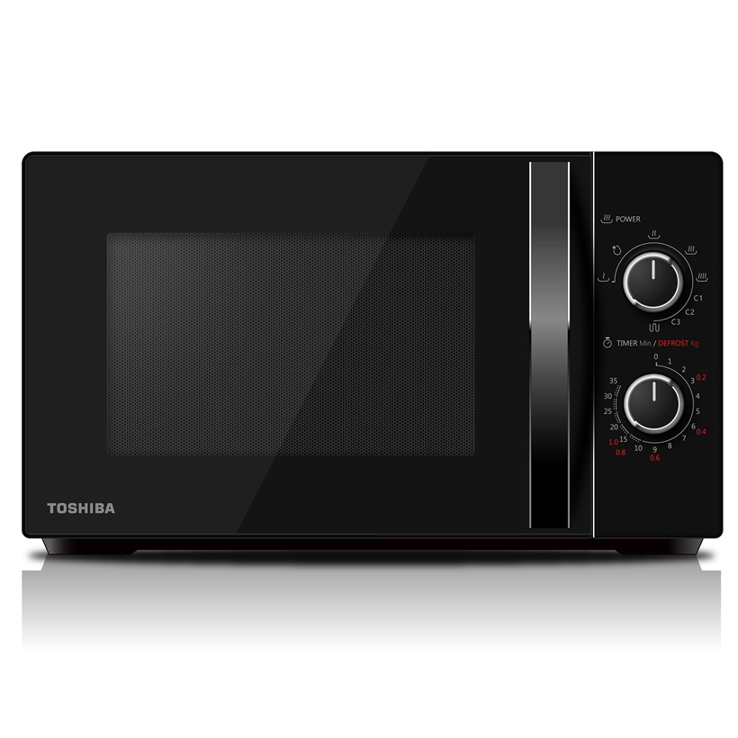 Toshiba MW2-MG20P(BK) Forno Microonde Combinato 20 L, 800 W, Grill 1000 W, 5 Livelli di Potenza, Nero