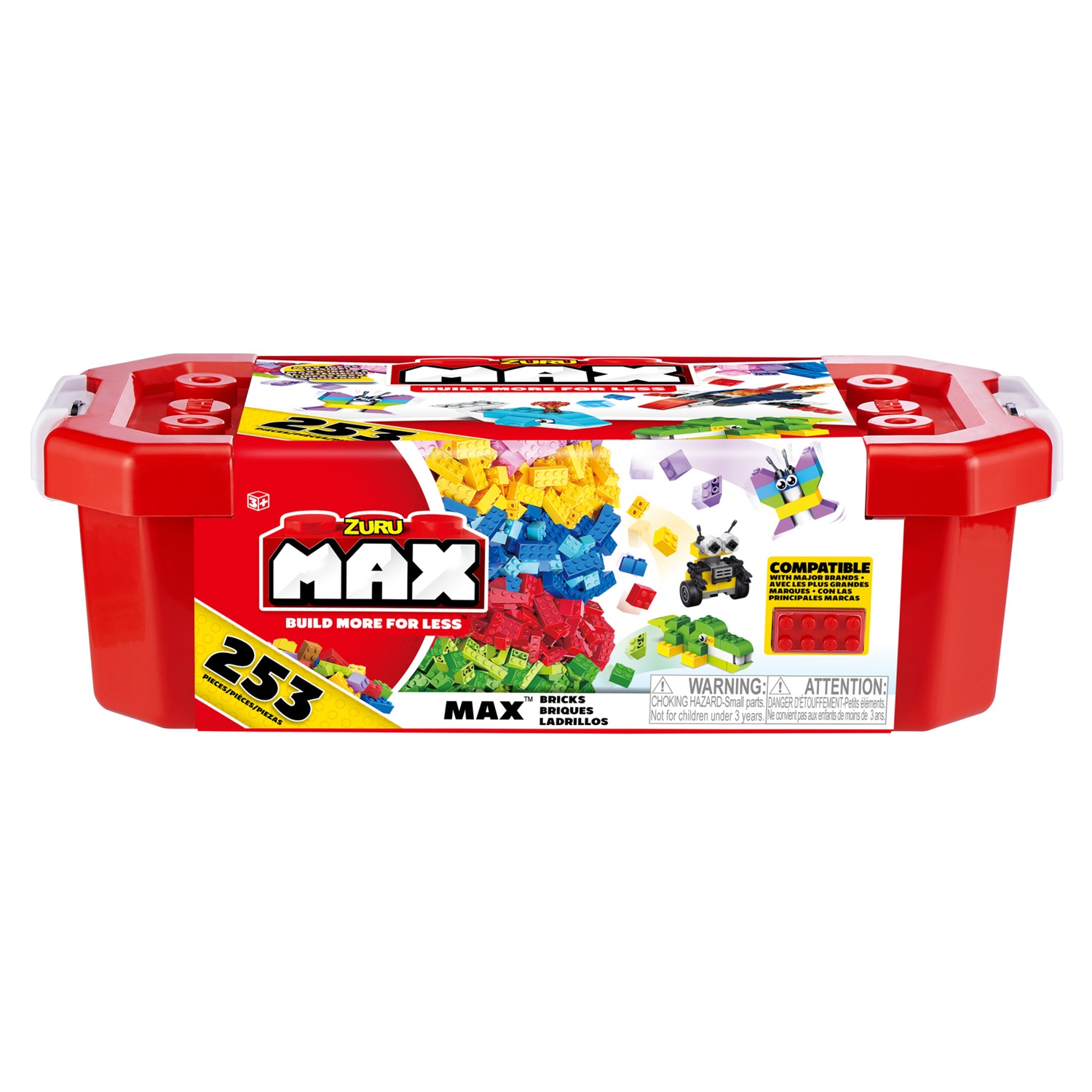 MAX Build Set di Costruzioni 253 Pezzi - Mattoncini Premium per Creatività Illimitata