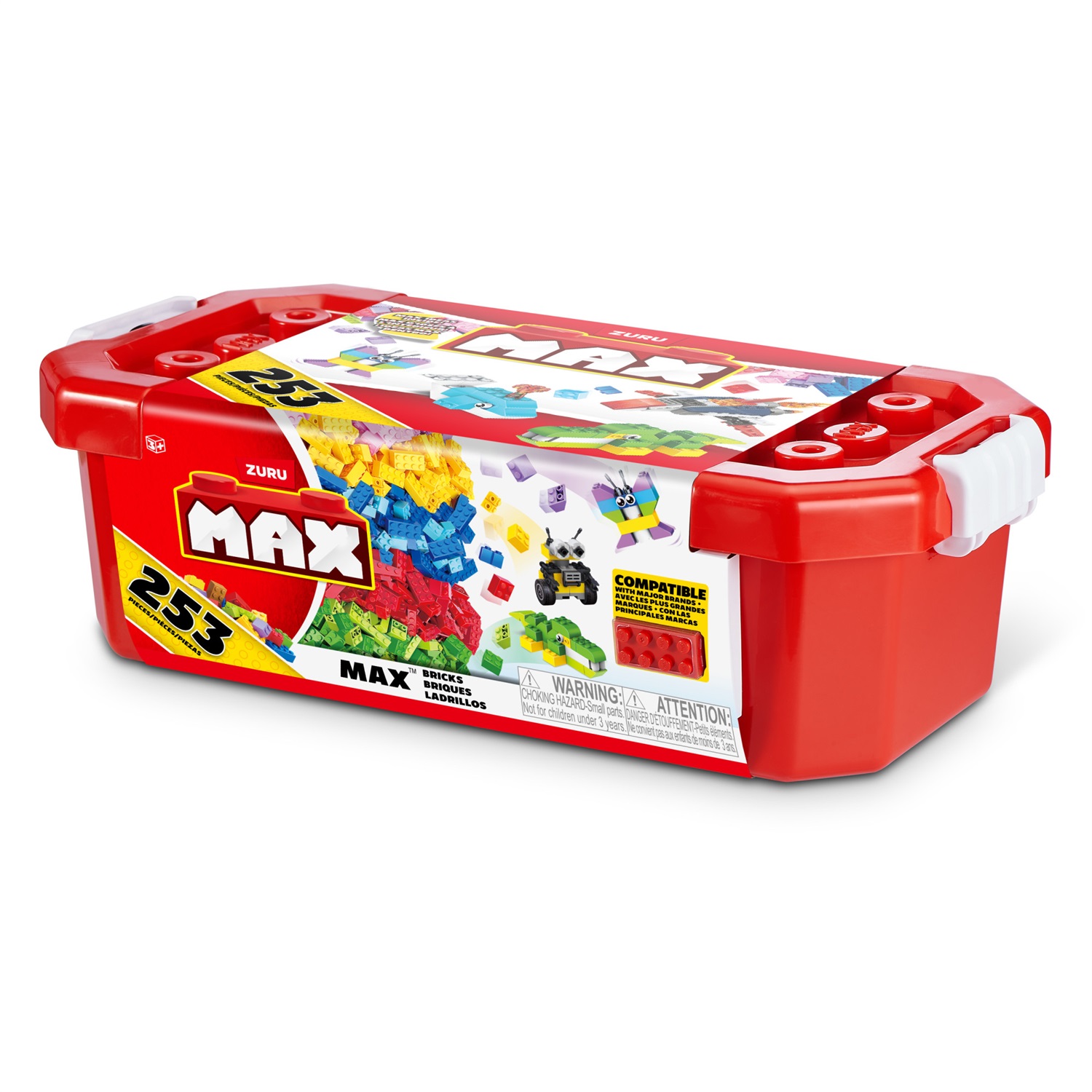 MAX Build Set di Costruzioni 253 Pezzi - Mattoncini Premium per Creatività Illimitata