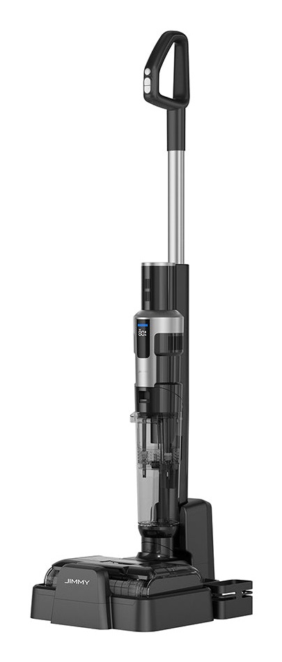 JIMMY H9 Flex Aspirapolvere Elettrica Senza Sacchetto 550 W con Filtro Dual Cyclone, 0,6 L, Autonomia 80 Minuti, Colori Blu, Grigio, Rosso, Argento