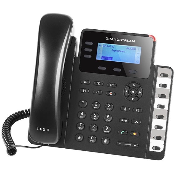 Grandstream GXP1630 Telefono IP Nero e Grigio - 3 Linee LCD con Garanzia di 3 Anni