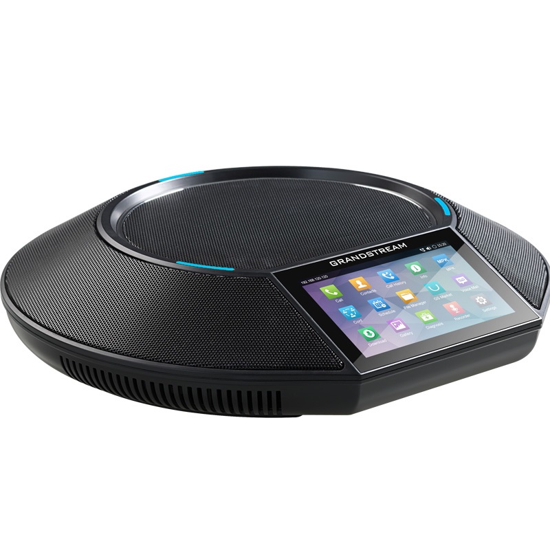 Grandstream Networks GAC2500 Telefono IP Conferenza Nero con Wi-Fi, Bluetooth, Touch Screen, Voce a 360°, 7 Partecipanti, Display LCD 800x480