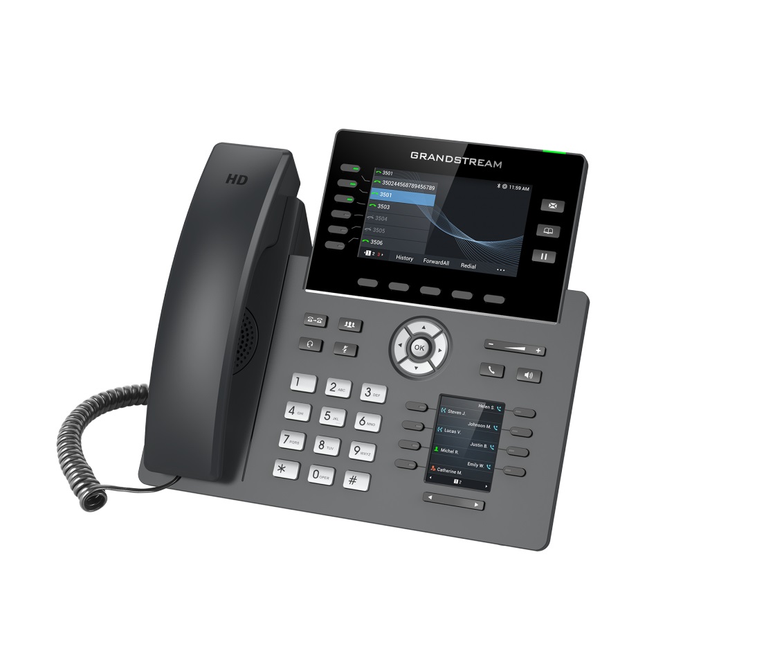 Grandstream GRP2616 Telefono IP Nero con 6 Linee e Display TFT 4.3
