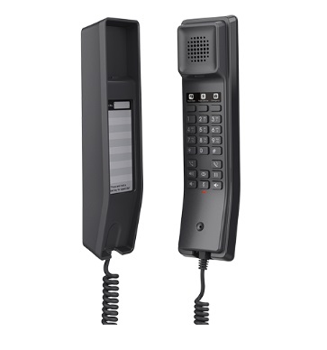 Grandstream Telefono IP Compatto per Hotel GHP611 con Wi-Fi Integrato, Altoparlante HD, 2 Linee e 10 Tasti di Selezione Rapida