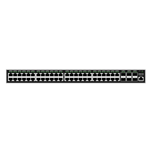 Grandstream Networks GWN7806P Switch di Rete Gestito L2 Gigabit Ethernet (10/100/1000) con Supporto Power over Ethernet (PoE) Grigio, 48 Porte GbE RJ45, Potenza Totale 360 W