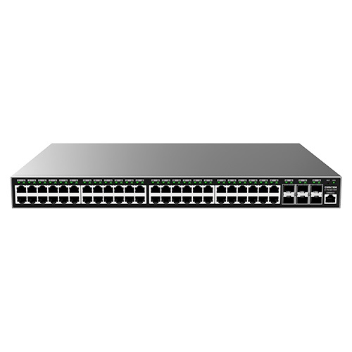 Grandstream Networks GWN7806P Switch di Rete Gestito L2 Gigabit Ethernet (10/100/1000) con Supporto Power over Ethernet (PoE) Grigio, 48 Porte GbE RJ45, Potenza Totale 360 W