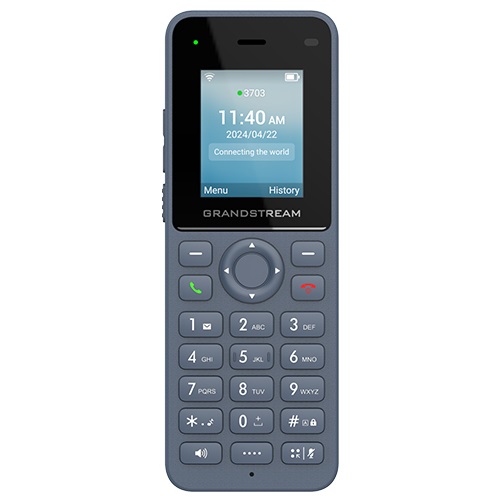 Grandstream WP816 Telefono IP Wireless Dual-Band con 2 Linee, Bluetooth, 1500mAh, 6 Ore di Conversazione