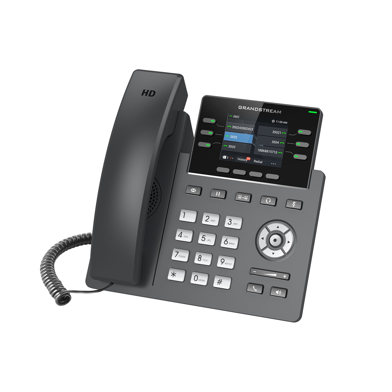 Grandstream GRP2613W - Telefono VoIP HD 6 linee, WiFi 6, PoE e tasti linea multiuso