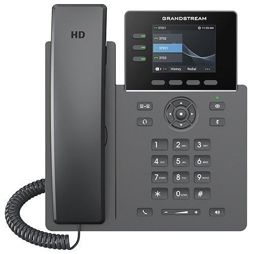 Grandstream GRP2611G Telefono IP con 3 linee, 4 account SIP, schermo 2,8