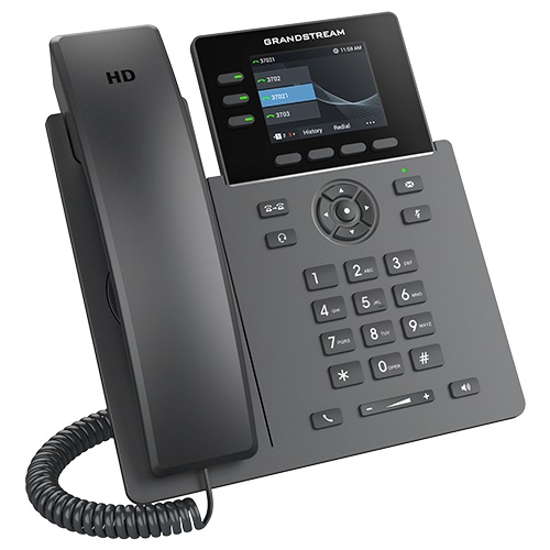 Grandstream GRP2611G Telefono IP con 3 linee, 4 account SIP, schermo 2,8