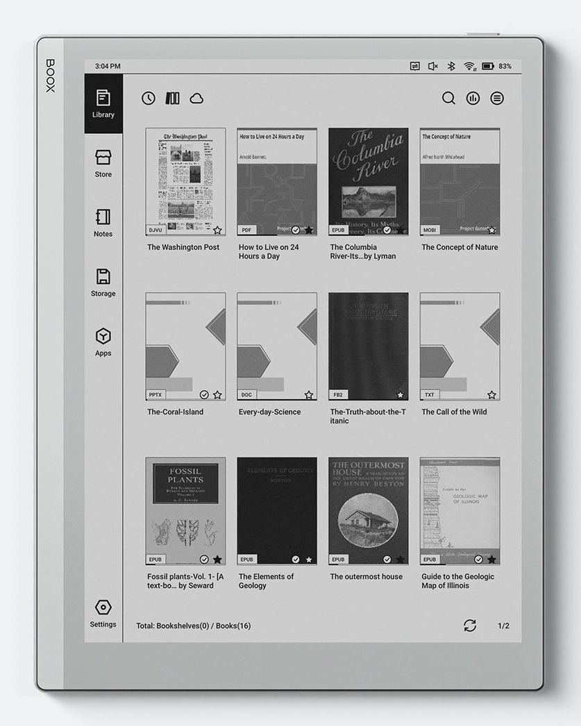 Onyx BOOX GO 10.3 - Tablet E-Ink HD 64 GB, 4 GB RAM, Wi-Fi 5, Android 12, 300 ppi, Design Ultrasottile