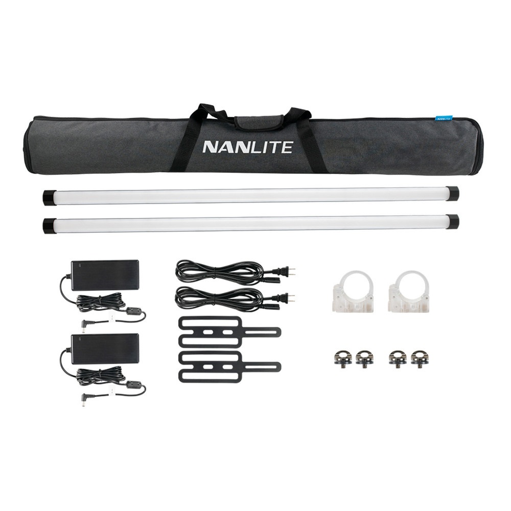 Nanlite PavoTube II 30X - Kit di 2 Lampade LED RGB con Batteria e DMX
