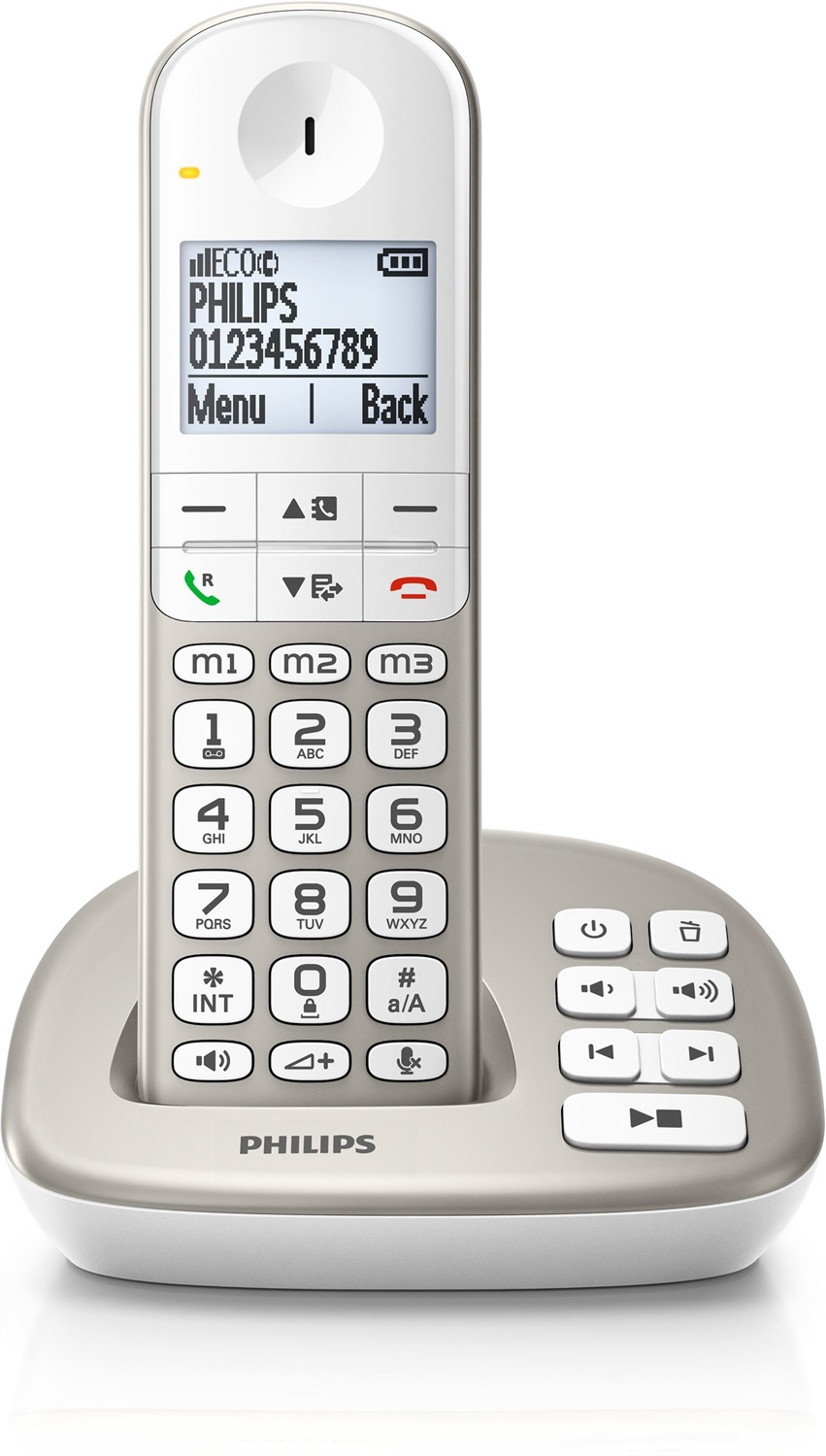 PHILIPS XL4951S/38 Telefono Cordless con Segreteria Telefonica, Display Grafico e Vivavoce - Ideale per Anziani