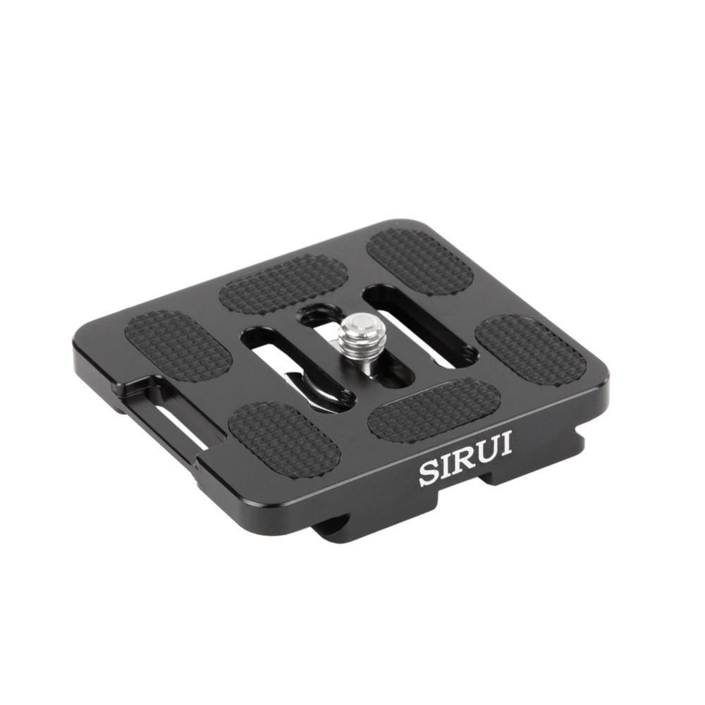 Sirui TY-50X Piastra a Sgancio Rapido in Alluminio Nero con Attacco 1/4 e Compatibilità Arca-Style