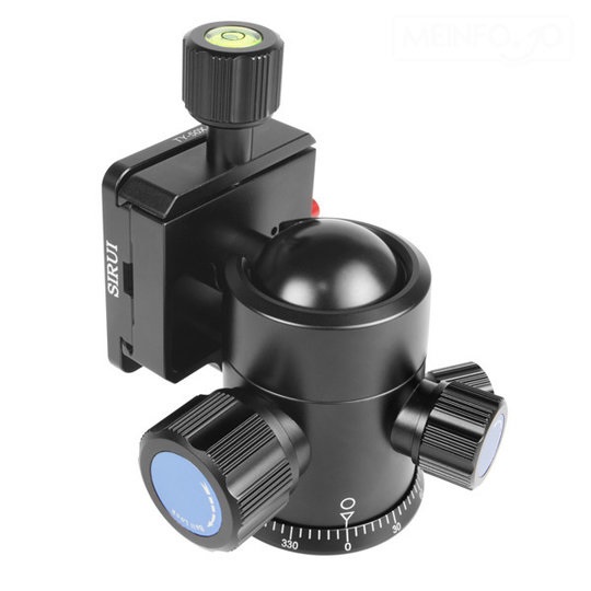 Sirui G-20KX Testa a sfera in Alluminio Nero - Capacità di carico 20 kg, Altezza 98 mm, Peso 360 g