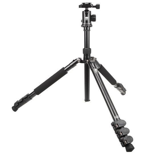 Sirui ET-1004 Treppiede in Alluminio con E-10 Testa a Sfera - Altezza 139 cm, Peso 1,3 kg, Max Carico 8 kg