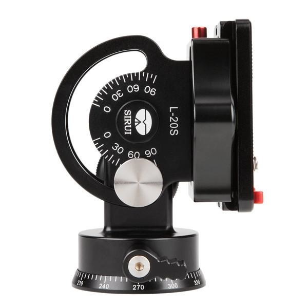 Sirui L-20S - Testa panoramica in alluminio Nero con piastra di ricambio, custodia e portata fino a 25 kg