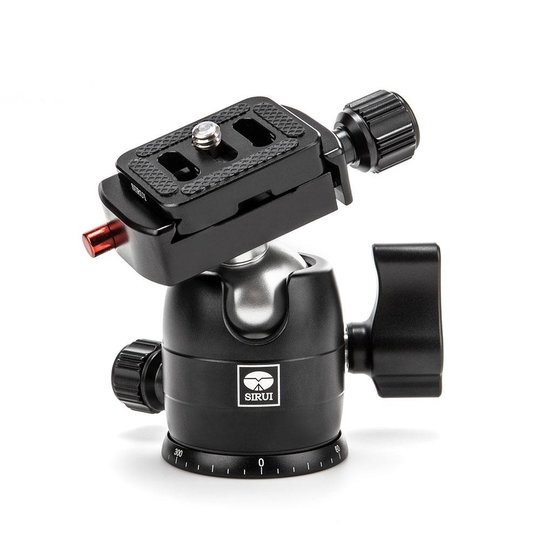 Sirui T-005SK Treppiede in Alluminio Ultra Leggero con Testa Sferica B-00K - Treppiede da Viaggio Compatto e Stabile