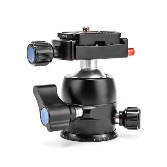 Sirui T-005SK Treppiede in Alluminio Ultra Leggero con Testa Sferica B-00K - Treppiede da Viaggio Compatto e Stabile