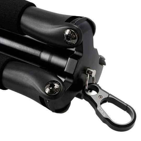 Sirui T-025SK Treppiede in Carbonio UltraLight con Testa a Sfera B-00K - Altezza 128 cm, Peso 0,98 kg, Carico 5 kg