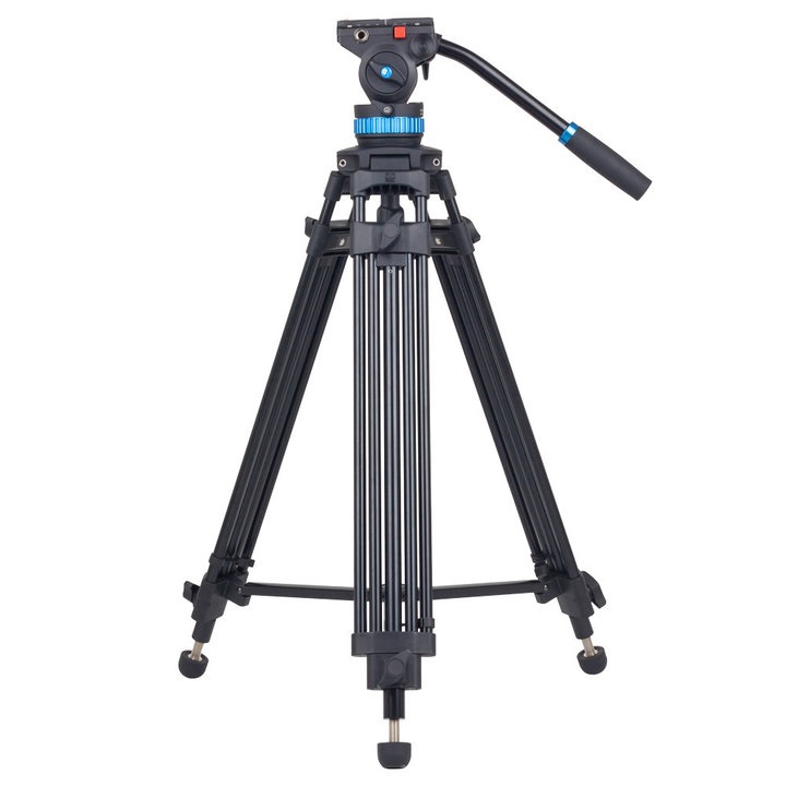 SIRUI Video Treppiede SH-15 - Treppiede in Alluminio Resistente, Altezza 155cm, Testa Fluida, Base Panoramica a 360°, Carico Massimo 10kg