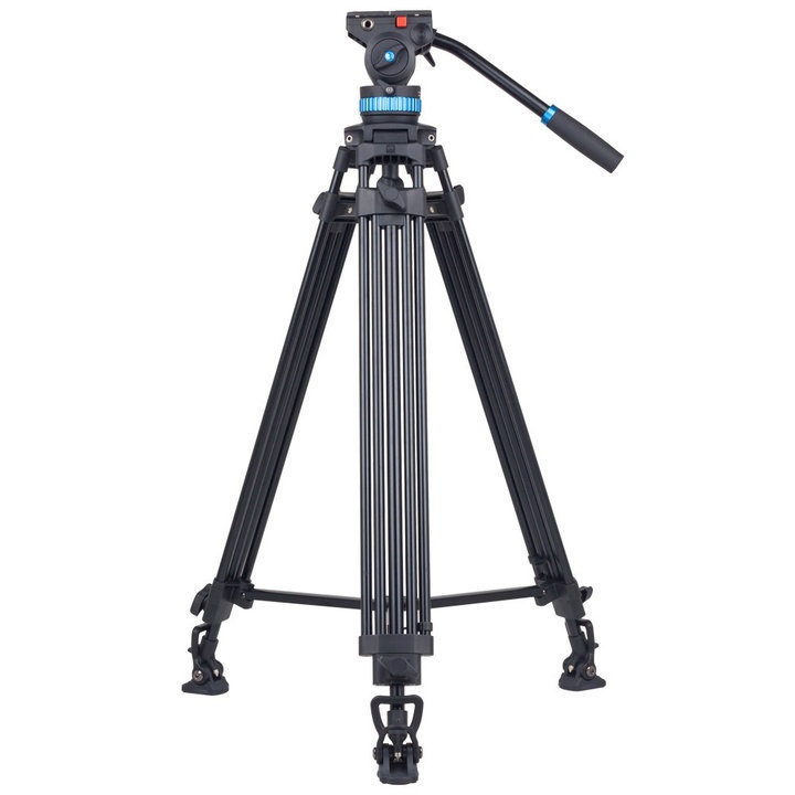 SIRUI SH-25 Treppiede Video Professionale 190cm con Testa Fluida Regolabile per DSLR e Videocamere, Carico Massimo 10kg
