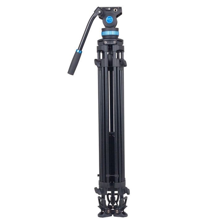 SIRUI SH-25 Treppiede Video Professionale 190cm con Testa Fluida Regolabile per DSLR e Videocamere, Carico Massimo 10kg