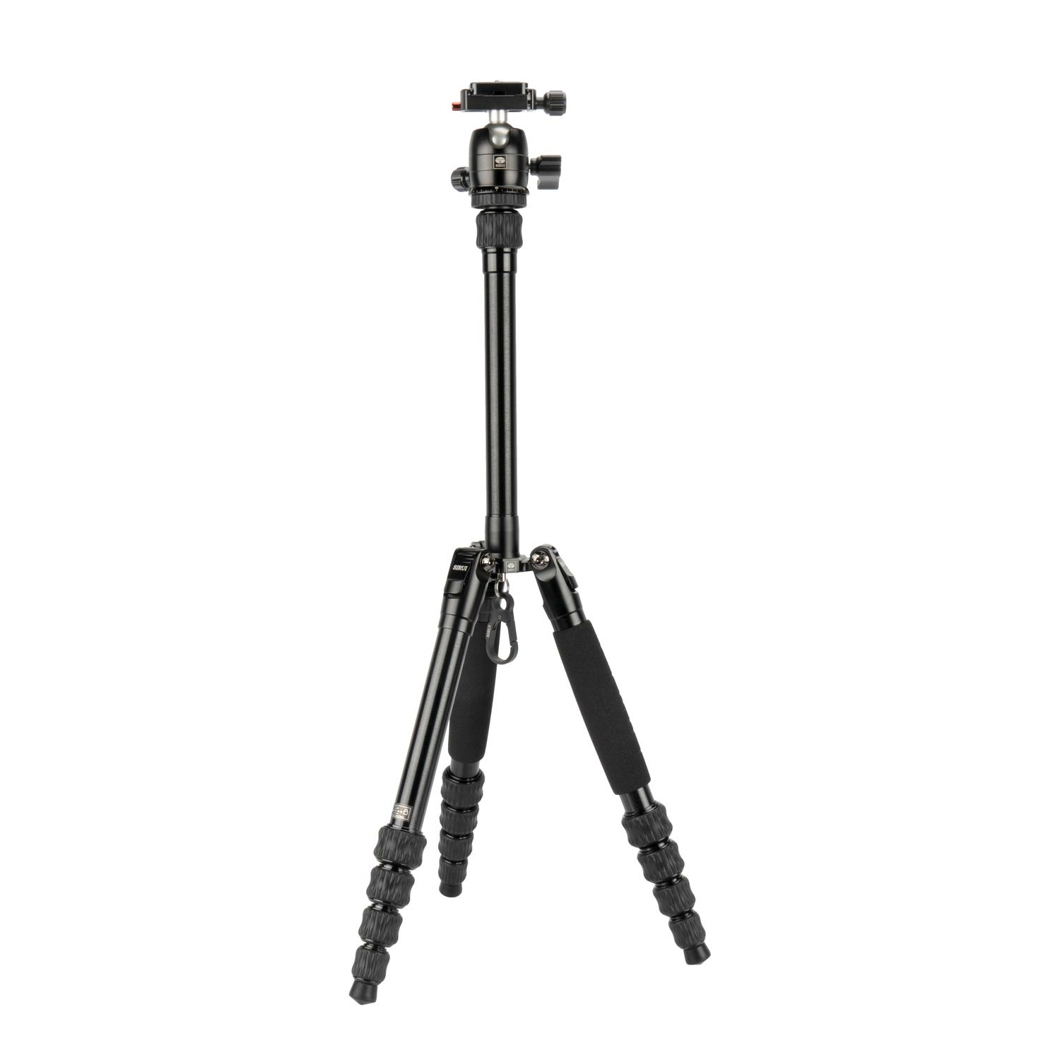 SIRUI Traveler 5AX Treppiede per Fotocamera in Alluminio 52″ con Testa a Sfera B-00K, Piastra Arca Swiss, Altezza Piegata 31,5 cm, Carico Fino a 6 kg, Panorama a 360°
