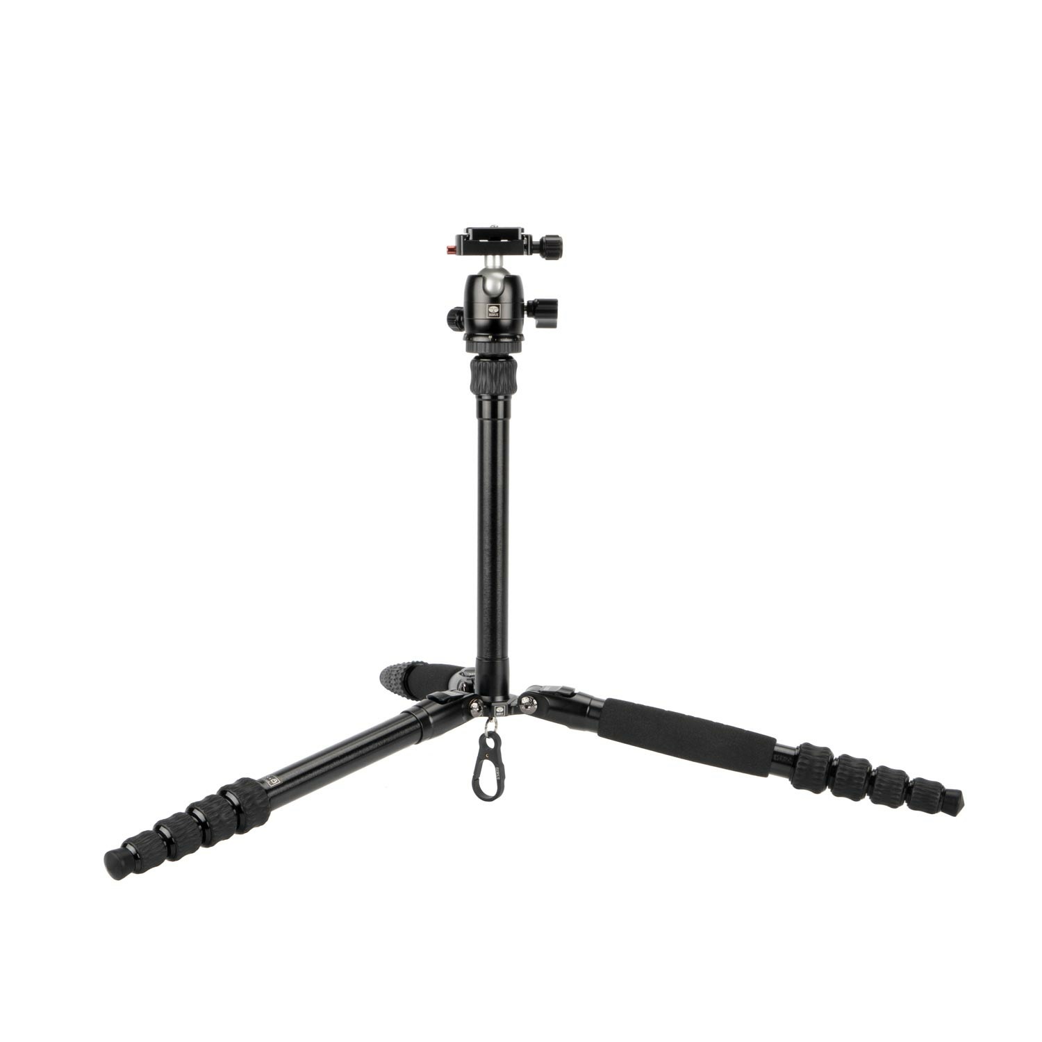 SIRUI Traveler 5AX Treppiede per Fotocamera in Alluminio 52″ con Testa a Sfera B-00K, Piastra Arca Swiss, Altezza Piegata 31,5 cm, Carico Fino a 6 kg, Panorama a 360°