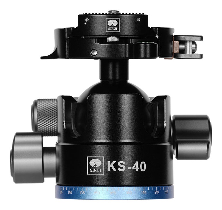 Sirui KS-40 Testa a Sfera a Basso Profilo 40mm con Doppia Panoramica a 360° in Alluminio - Carico Massimo 25kg