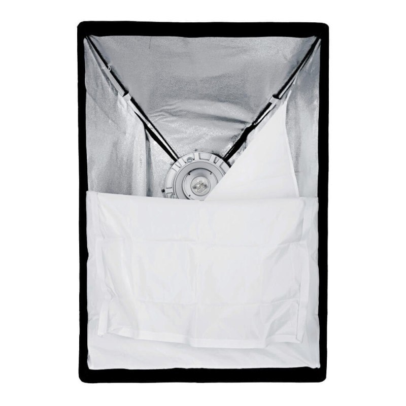 Godox Softbox Rettangolare 80x120cm con Attacco Bowens e Griglia a Nido d'Ape