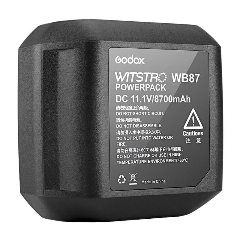 Godox WB87 Batteria Ricaricabile 600W per Flash AD600, AD600B, AD600BM e Atlas600