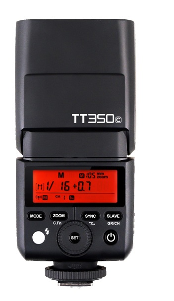 Godox TT350C Flash Speedlite TTL per Canon - Compatto, Wireless 2.4GHz, e-TTL, HSS, Sincronizzazione Alta Velocità