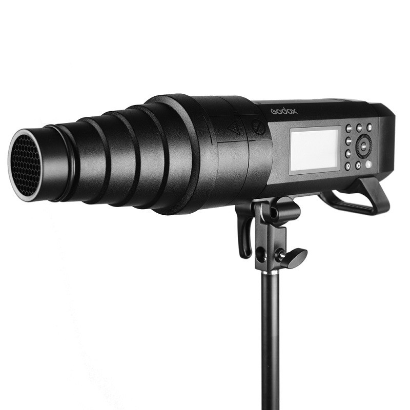 Godox SN-04 Snoot per Flash da Studio AD400Pro con Griglia a Nido d'Ape - Luce Concentrata per Illuminazione di Capelli e Bigiotteria