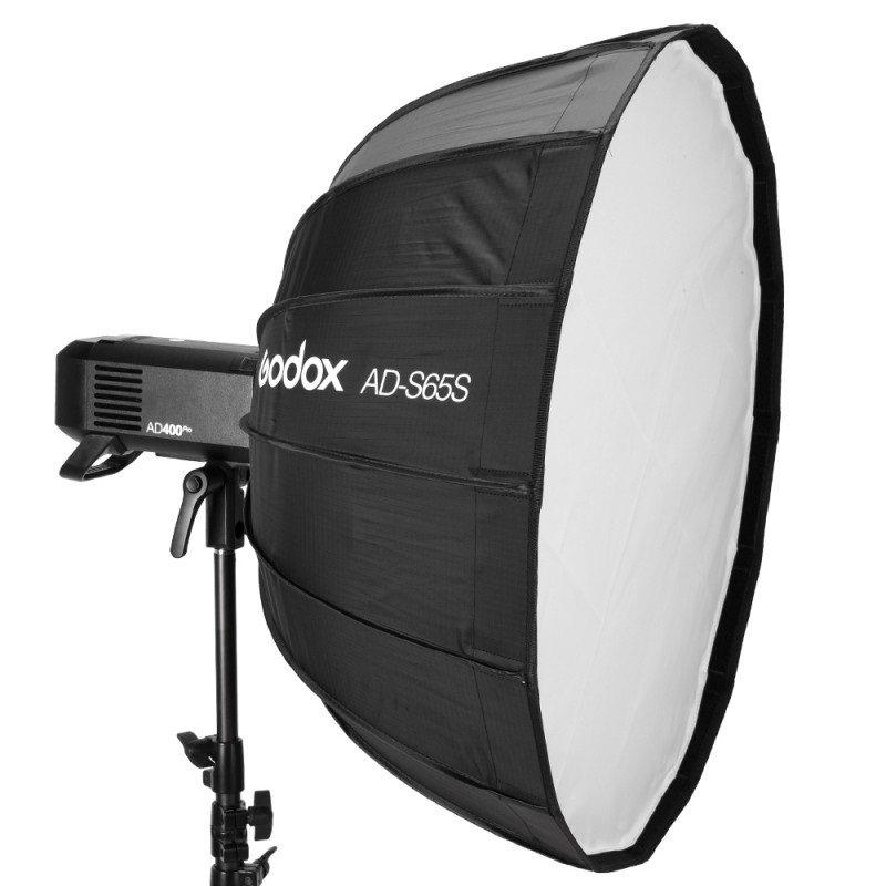 Godox AD-S65S Softbox Parabolico Silver 65cm per Flash AD300Pro, AD400Pro e AD600Pro