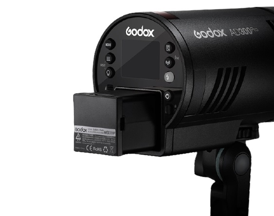 Godox AD300 Pro Flash a Batteria 300W TTL Portatile con HSS e Lampada LED Bicolore